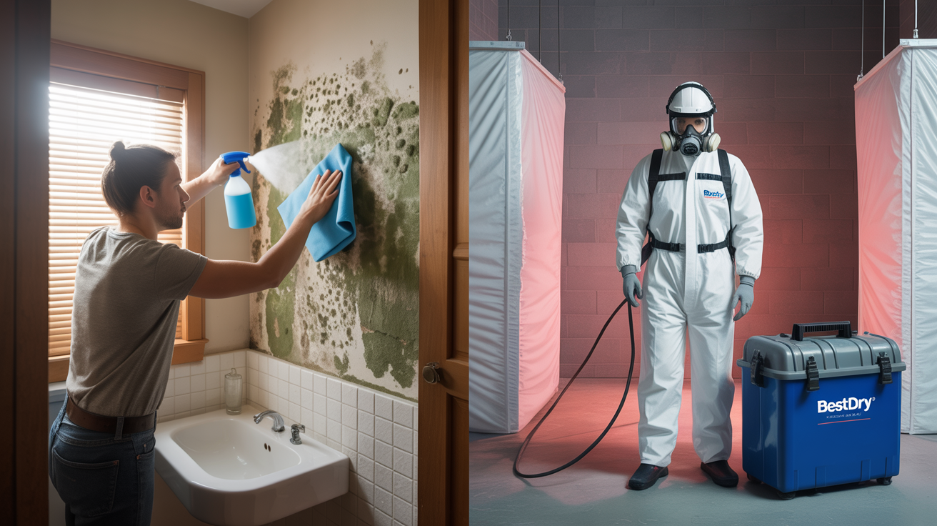 DIY Mold Removal vs. Professional Remediation
